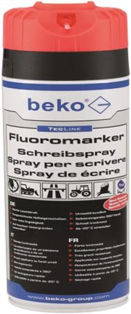 BEKO 29459500 - TecLine Fluoromarker Spray 500ml Rouge vif