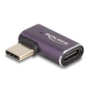 Adaptateur USB Delock - USB-C 24 broches (M) coudé gauche/droite vers USB-C 24 broches (F)