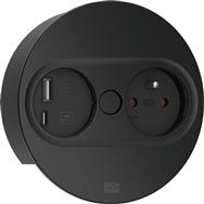 Bachmann 946.106 Desktop Embedded Type E USB AC Noir