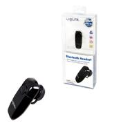 LogiLink Bluetooth V2.0 Earclip Headset - Wireless - Calls/Music - 9 g - Headset - Black