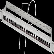LogiLink NK4073 - 19'' Keystone Panel 24-fach 1 HE grau