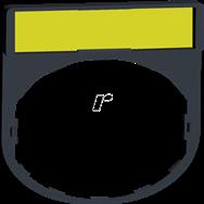 Schneider Electric ZBY4101 - Noir - Jaune - 30 mm - 40 mm - 2 g - 1 pièce(s)