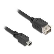 Câble USB 2.0 Delock type Mini-B mâle vers EASY type A femelle - Câble - Numérique