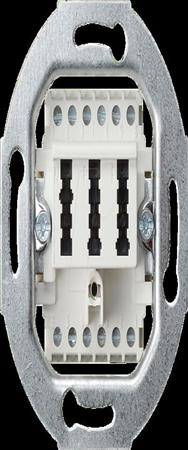 GIRA 003202 TAE Boîte de jonction TAE 2 x 6/6 NFF insert blanc