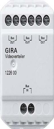 Distributeur vidéo GIRA communication de porte 122600