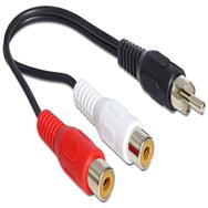 Adaptateur audio Delock - RCA mâle vers RCA x 2 femelles