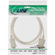 Câble null modem InLine 9 broches femelle/femelle - serré - 2 m