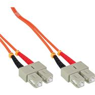 Câble fibre optique duplex SC/SC 50/125 µm OM2 10 m