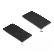 Delock Coussinet auto-agrippant - noir (paquet de 10)
