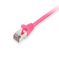 Câble de brassage Equip Cat6A S/FTP 2xRJ45 rose LSZH, sachet plastique - Câble - Réseau