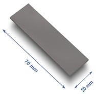 Pad thermique Delock 70 x 20 0,75 mm pour modules M.2 3,2 W/mK - Faible teneur en huile
