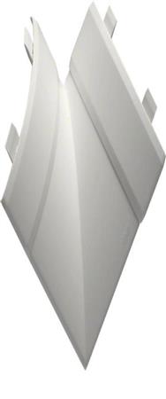 Angle plat Hager EK4004059016 EK 40x40mm blanc signalisation
