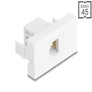 Module Delock Easy 45 prise RJ12 vers UTP blanc
