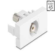 Prise module Delock Easy 45 vers RCA blanche
