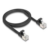 Câble de raccordement plat RJ45 Delock vers Cat.6a noir - Câble - Réseau