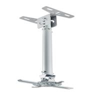 Manhattan Projector Mount - Ceiling - Universal - Tilt & Swivel - Height Range: 57 to 82cm - Max 20kg - Silver - Lifetime Warranty - Ceiling - 20 kg - White - Manual - 575 - 825 mm - 360Ã‚Â°