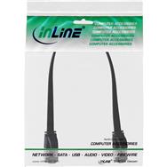 Câble patch plat InLine - U/FTP - Cat.8.1 - TPE sans halogène - noir - 0,25 m