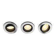 Philips White Ambiance Milliskin Einbaustrahler 3 flg. Aluminium 3x350lm