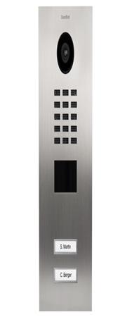 Doorbird D2102V - Acier inoxydable - IP65 - Acier inoxydable - Acier inoxydable - 10 100 Mbit/s - HTTP - HTTPS - SSL/TLS - Bonjour - DNS - RTSP - RTP - TCP - UDP - RTCP - ICMP - DHCP - ARP - SIP - DTMF (RTP...