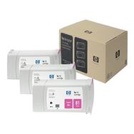 HP 81 3-Pack 680-ml Magenta DesignJet Dye Ink Cartridges