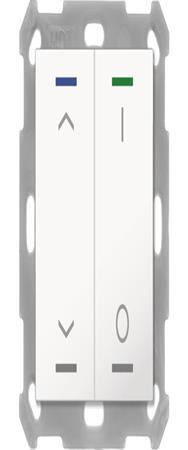 MDT BE-TAL55T2.C1 bouton Lumière 55 2 voies RGB-W temp. Store/interrupteur blanc pur brillant