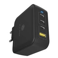 Chargeur GaN ICY BOX 4 ports 100 W avec PD 3.0, 3 ports USB Type-C et 1 port Type-A (UE)