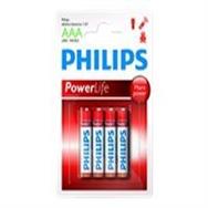 Philips Power Alkaline Battery LR03P4B/10 - Single-use battery - Alkaline - 1.5 V - 4 pc(s) - 42 mm - 10 mm