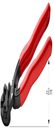 KNIPEX 71 21 200 Coupe-boulons - Acier chrome-vanadium