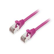 Câble de brassage Equip Cat6A S/FTP 2xRJ45 violet LSZH, sachet plastique - Câble - Réseau