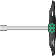 Wera 495, Clé à douille, 1 pièce(s), Noir, Argent, 7,7 cm, 23 cm, Poignée en T