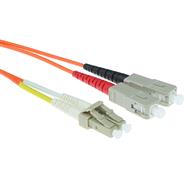 Câble de raccordement ACT LC/PC multimode mâle vers SC/PC multimode mâle
