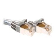 ACT Grey 5 meter SFTP CAT6A patch cable snagless with RJ45 connectors - 5 m - Cat6a - S/FTP (S-STP) - RJ-45 - RJ-45 - Grey