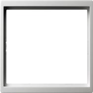 GIRA 1002112 Cover Frame 2-gang Pure White No Middle Bar