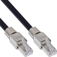 Enrouleur de câble réseau en ligne IP67 extérieur Cat.6A 50 m