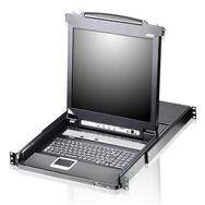 Commutateur KVMP ATEN 8 ports avec écran LCD 17 pouces et clavier espagnol