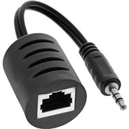 Câble audio InLine 3,5 mm sur LAN / Ethernet / RJ45 max. 50 m ensemble complet