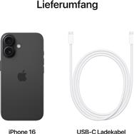Apple iPhone 16 schwarz - 256 GB - 15.5 cm
