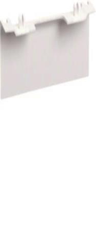 Tablier porte-unité Hager SL20080AC9016 blanc signalisation