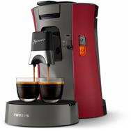 Philips Senseo CSA230/90 - Pod coffee machine - 0.9 L - Coffee pod - Grey - Red