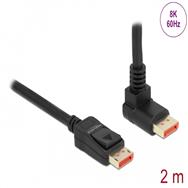 Câble DisplayPort Delock - DisplayPort (M) droit vers DisplayPort (M) coudé vers le haut