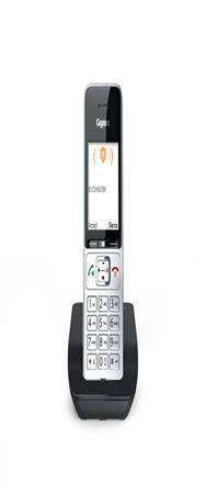 Téléphone DECT Gigaset COMFORT 500 200 entrées noir/argent