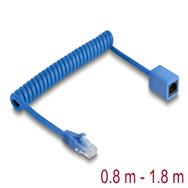 Câble spiralé RJ45 Delock St>Bu Cat.6 UTP - Réseau - CAT 6