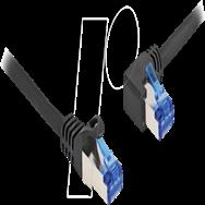 Câble réseau Delock - RJ-45 (M) droit vers RJ-45 (M) coudé à gauche
