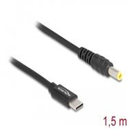Câble d'alimentation Delock - USB-C 24 broches (M) vers prise CC 5,5 x 2,5 mm (M)