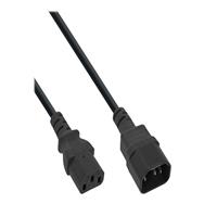 Câble d'alimentation InLine (35 pièces) - IEC-C13 vers IEC-C14 3 broches - noir - 1,8 m