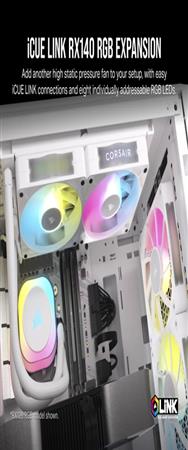 Ventilateur Corsair RX RGB iCUE LINK RX140 140mm