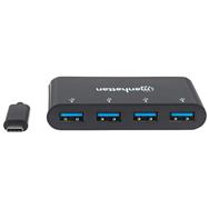Station d'accueil Manhattan USB-C 4 ports USB-A 5 Gbit/s