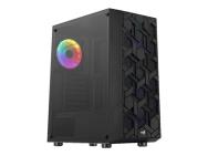 Tour midi AeroCool Hive v3, micro-ATX, FRGB Ventilateur