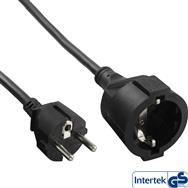 Rallonge InLine Power - noir - 2 m - avec sécurité enfant