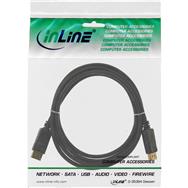 Câble DisplayPort InLine noir plaqué or 0,3 m